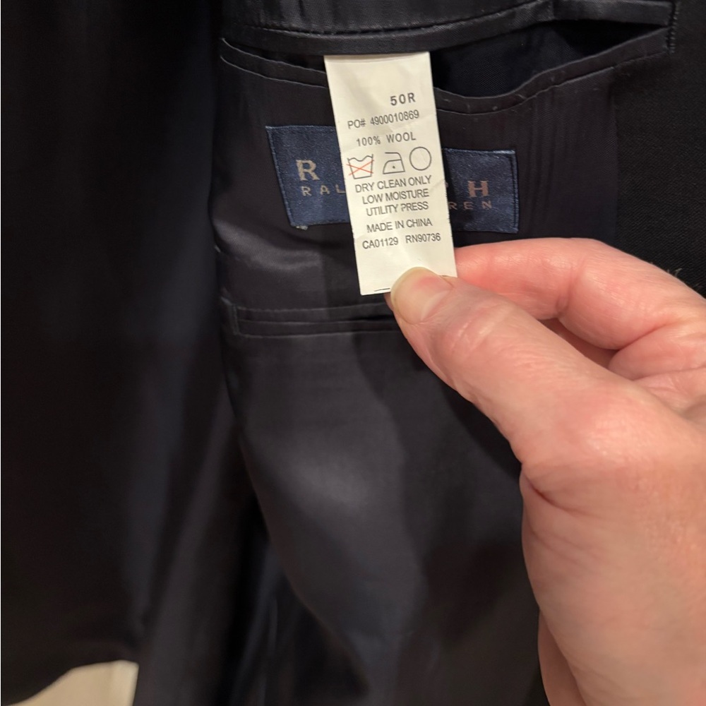 Ralph Lauren 50r navy sport coat - Picture 3 of 5